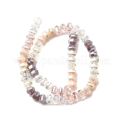 Стеклянные бусины с гальваническим покрытием  EGLA-G039-09B-03