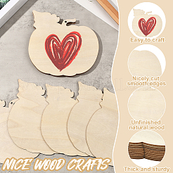 Тема дня благодарения незаконченные деревянные подвесные украшения&nbsp;HJEW-WH20003-47D