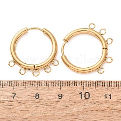 Boucles d'oreilles créoles en acier inoxydable 304&nbsp;STAS-D183-02C-G