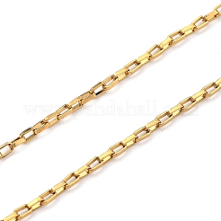 304ステンレススチールベネチアンチェーン/ベネチアンチェーンネックレス  カニカン付き  ゴールドカラー  17.12インチ（43.5cm）&nbsp;NJEW-JN02976-01