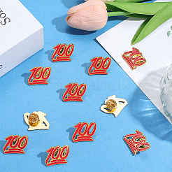 Броши из сплава 12 шт. AJEW-SC0003-83