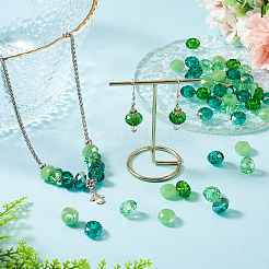 54 Stück 6 Farben grünes Farbthema Glas European Beads&nbsp;GPDL-TA0001-11