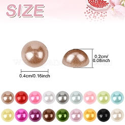 100шт абс пластмассовые имитационные жемчужные кабошоны&nbsp;SACR-YW0001-79A