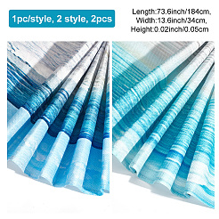 2 шт. 2-х стилевая градиентная летняя пляжная мешковина для стола AJEW-DR0001-17