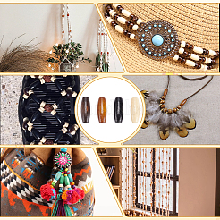 160 шт. 4-х цветные бусины из натурального кленового дерева WOOD-HY0001-18