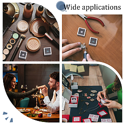 Пластиковые свободные коробки для демонстрации алмазов CON-WH0087-55B