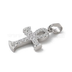 Подвески из нержавеющей стали 304 с микропаве из кубического циркония STAS-Z107-08P-03