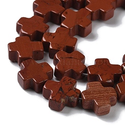 Натуральные красные яшмы бусы пряди G-M418-B07-01