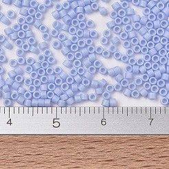 MIYUKIデリカビーズ  シリンダー  日本製シードビーズ  11/0  （db1596)マット不透明なblueブルーab  1.3x1.6mm  穴：0.8mm  約2000個/10g&nbsp;X-SEED-J020-DB1596