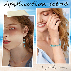 17 стиль окрашенных синтетических бирюзовых бусин G-SC0003-46