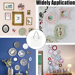 20шт. невидимая самоклеящаяся вешалка для тарелок AJEW-CP0007-66