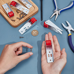 8 шт. оцинкованное железо и резиновое деревянное дверное опорное колесо&nbsp;FIND-OC0013-80A