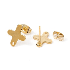 20 шт. 10 шт. фурнитура для сережек-гвоздиков из нержавеющей стали 201 STAS-YW0001-70G