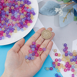 800 perles en plastique transparentes&nbsp;KY-PA0001-19B