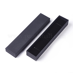 Красно-бумажные картонные шкатулки для драгоценностей CBOX-WH0003-03