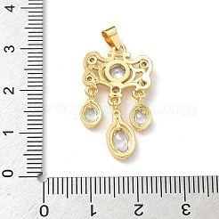 Латунные микро проложить кубического циркония подвески&nbsp;KK-H537-18G
