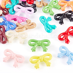 28шт 14 цвета непрозрачные акриловые бусины&nbsp;MACR-TA0002-30