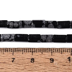 Granos de obsidiana de copos de nieve naturales hebras&nbsp;GG-N002-01A-05