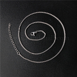 Collares con colgante de árbol de la vida de acero inoxidable 304 y cadena tipo caja para mujer&nbsp;WG20AFF-01