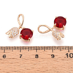 Латунные микро проложить кубического циркония подвески&nbsp;KK-T074-72KCG-02