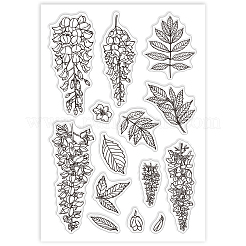 Individuelle Klarsichtstempel aus PVC-Kunststoff mit Sommermotiv&nbsp;DIY-WH0631-0242