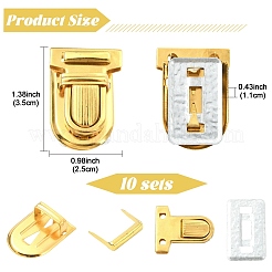 10 комплект железных замков для кошельков&nbsp;IFIN-YW0003-86G