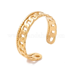 Cadenas de eslabones de acero inoxidable 304 con revestimiento iónico (IP) y forma de anillo abierto&nbsp;RJEW-H107-10G