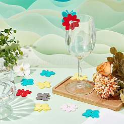 70 шт. 10 стиля силиконовые подвески для бокалов вина AJEW-SC0002-84