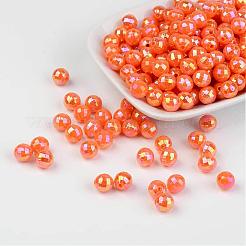 Sfaccettate colorate ecologiche poli stirene acrilico perline rotonde&nbsp;SACR-K001-8mm-73