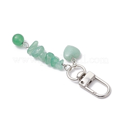 Подвеска в форме сердца из натурального зеленого авантюрина&nbsp;HJEW-JM03194-04