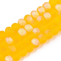 Chapelets de perles en verre transparente  &nbsp;EGLA-A044-T6mm-MB05
