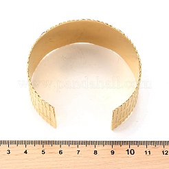 Браслеты-манжеты из нержавеющей стали 304 для женщин&nbsp;BJEW-Z109-05G