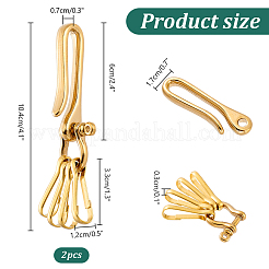 2шт. прочные латунные брелки с 4 шт. застежками-кнопками FIND-PH0020-96