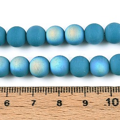 Нити из матовых непрозрачных стеклянных бусин GLAA-T032-P8mm-MBB13A