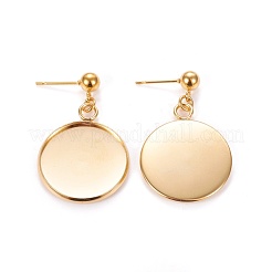 Boucles d'oreilles à tige en acier inoxydable 304&nbsp;X-STAS-L226-019C-G