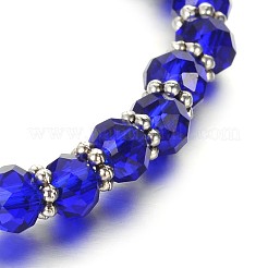 Engel Glasperlen Acryl Charme Armbänder&nbsp;BJEW-JB01795-01