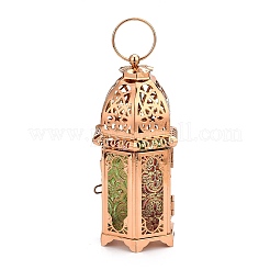 Linterna de vela de ramadán de hierro chapado en oro retro&nbsp;RAMA-PW0001-25A