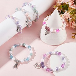 Kit fai da te per realizzare braccialetti a tema balletto&nbsp;DIY-SC0021-20