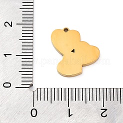 Подвески из нержавеющей стали 304 с эмалью&nbsp;STAS-Q338-03G