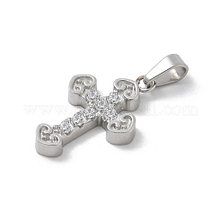Подвески из нержавеющей стали 304 с микропаве из кубического циркония&nbsp;STAS-Z107-08P-10