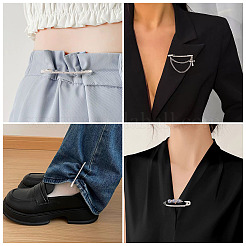 Железные булавки со стразами для одежды&nbsp;JEWB-TAC0010-42S