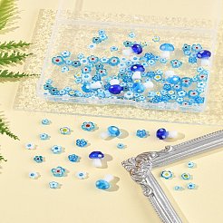 156шт 9 стиля стеклянные бусины миллефиори ручной работы LAMP-FS0001-33