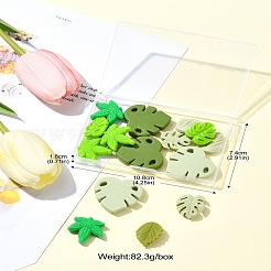 16 шт. 8 силиконовых бусины в виде листьев&nbsp;SIL-CJ0001-73