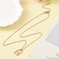 Ожерелья с подвесками из латуни NJEW-H051-05G