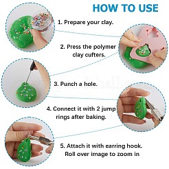 3 шт. 3-х видов формочек для глины из АБС-пластика TOOL-GF0003-34