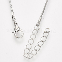 Collar de cadena de serpiente cuadrado de latón&nbsp;X-MAK-T006-10A-P