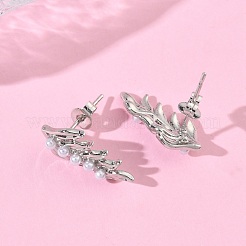 Серьги-гвоздики из листовой латуни&nbsp;EJEW-P341-01G