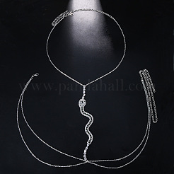 Змеиный сплав кристалл горный хрусталь цепи для тела FS-WGFA632-02