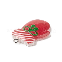 Pendentifs en résine opaque sur le thème de noël&nbsp;RESI-C021-01E