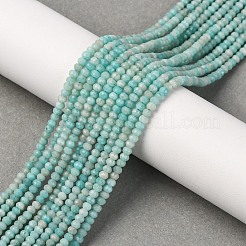 Граненые гранулы натурального амазонита из бисера G-F289-06A